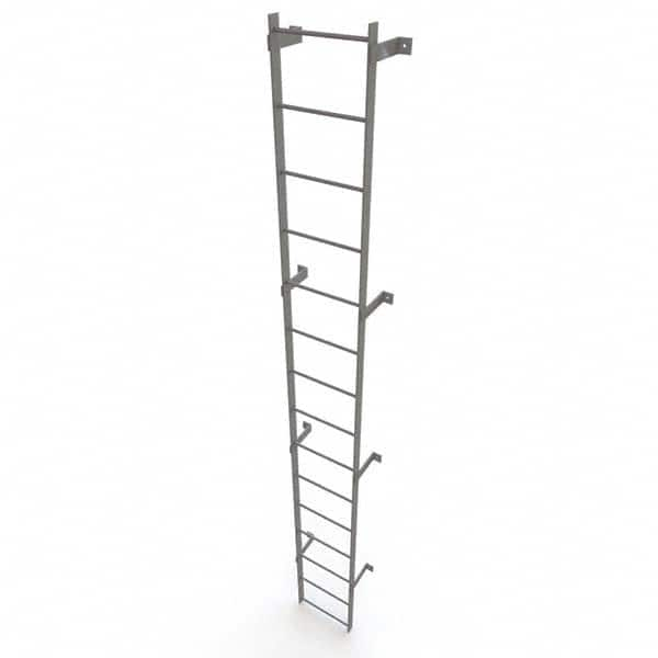 TRI-ARC - Rolling & Wall Mounted Ladders & Platforms Type: Fixed Ladder Style: Safety Cage - Makers Industrial Supply