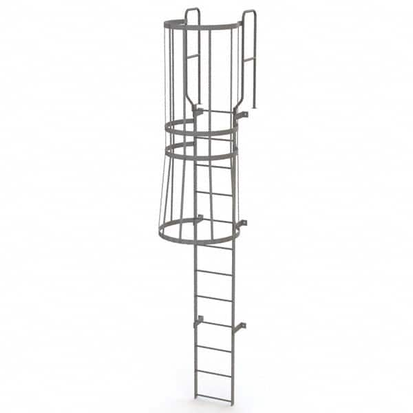 TRI-ARC - Rolling & Wall Mounted Ladders & Platforms Type: Fixed Ladder Style: Safety Cage - Makers Industrial Supply