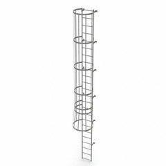 TRI-ARC - Rolling & Wall Mounted Ladders & Platforms Type: Fixed Ladder Style: Safety Cage - Makers Industrial Supply