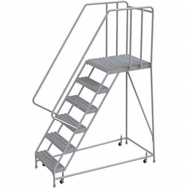 TRI-ARC - Rolling & Wall Mounted Ladders & Platforms Type: Rolling Warehouse Ladder Style: Rolling Safety Ladder - Makers Industrial Supply