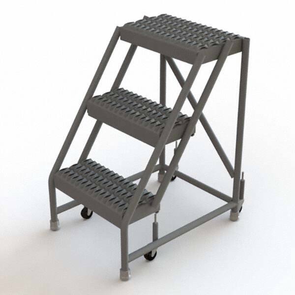 TRI-ARC - Rolling & Wall Mounted Ladders & Platforms Type: Rolling Warehouse Ladder Style: Rolling Platform Ladder - Makers Industrial Supply