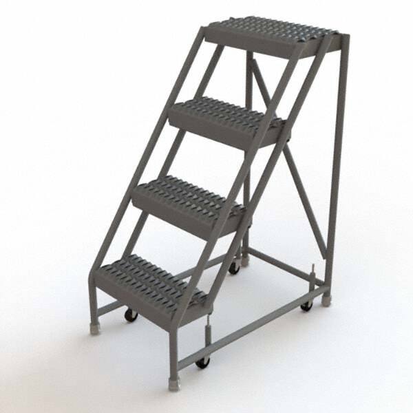 TRI-ARC - Rolling & Wall Mounted Ladders & Platforms Type: Rolling Warehouse Ladder Style: Rolling Platform Ladder - Makers Industrial Supply