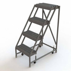 TRI-ARC - Rolling & Wall Mounted Ladders & Platforms Type: Rolling Warehouse Ladder Style: Rolling Platform Ladder - Makers Industrial Supply