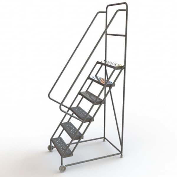 TRI-ARC - Rolling & Wall Mounted Ladders & Platforms Type: TiltNRoll Rolling Ladder Style: Tilt & Roll Safety Ladder - Makers Industrial Supply