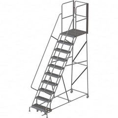 TRI-ARC - Rolling & Wall Mounted Ladders & Platforms Type: Rolling Warehouse Ladder Style: Rolling Platform Ladder - Makers Industrial Supply