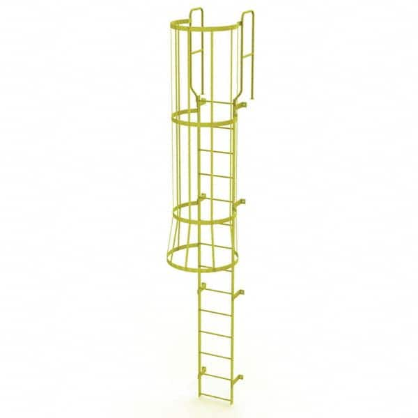 TRI-ARC - Rolling & Wall Mounted Ladders & Platforms Type: Fixed Ladder Style: Safety Cage - Makers Industrial Supply