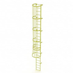 TRI-ARC - Rolling & Wall Mounted Ladders & Platforms Type: Fixed Ladder Style: Safety Cage - Makers Industrial Supply