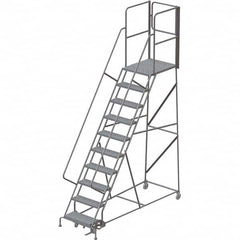 TRI-ARC - Rolling & Wall Mounted Ladders & Platforms Type: Rolling Warehouse Ladder Style: Rolling Platform Ladder - Makers Industrial Supply