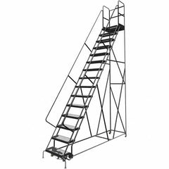 TRI-ARC - Rolling & Wall Mounted Ladders & Platforms Type: Rolling Warehouse Ladder Style: Rolling Platform Ladder - Makers Industrial Supply