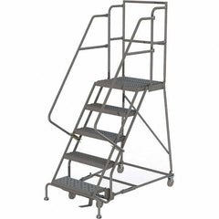 TRI-ARC - Rolling & Wall Mounted Ladders & Platforms Type: Rolling Warehouse Ladder Style: Rolling Platform Ladder - Makers Industrial Supply