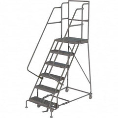 TRI-ARC - Rolling & Wall Mounted Ladders & Platforms Type: Rolling Warehouse Ladder Style: Rolling Platform Ladder - Makers Industrial Supply