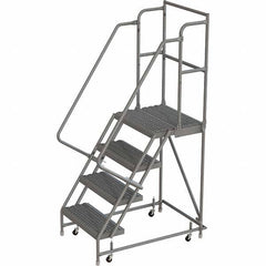 TRI-ARC - Rolling & Wall Mounted Ladders & Platforms Type: Rolling Warehouse Ladder Style: Rolling Platform Ladder - Makers Industrial Supply