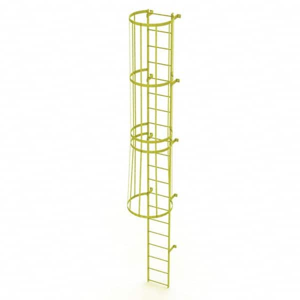 TRI-ARC - Rolling & Wall Mounted Ladders & Platforms Type: Fixed Ladder Style: Safety Cage - Makers Industrial Supply