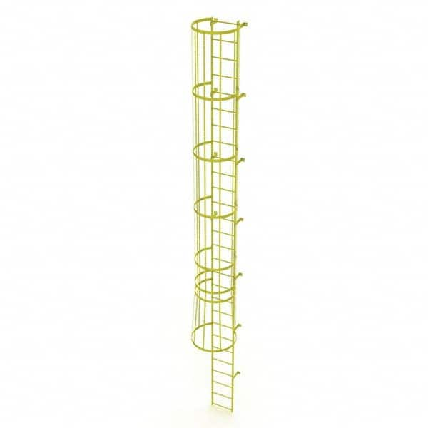 TRI-ARC - Rolling & Wall Mounted Ladders & Platforms Type: Fixed Ladder Style: Safety Cage - Makers Industrial Supply