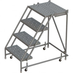 TRI-ARC - Rolling & Wall Mounted Ladders & Platforms Type: Rolling Warehouse Ladder Style: Rolling Platform Ladder - Makers Industrial Supply