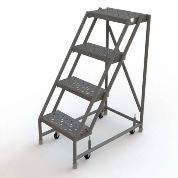 TRI-ARC - Rolling & Wall Mounted Ladders & Platforms Type: Rolling Warehouse Ladder Style: Rolling Platform Ladder - Makers Industrial Supply