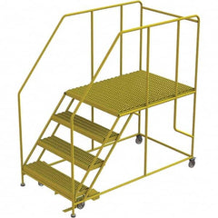 TRI-ARC - Rolling & Wall Mounted Ladders & Platforms Type: Rolling Work Platform Style: Steel Work Platform - Makers Industrial Supply