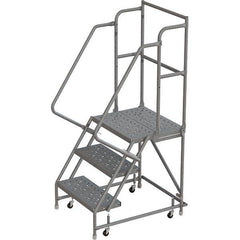 TRI-ARC - Rolling & Wall Mounted Ladders & Platforms Type: Rolling Warehouse Ladder Style: Rolling Platform Ladder - Makers Industrial Supply