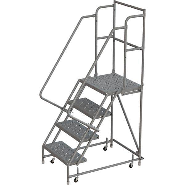 TRI-ARC - Rolling & Wall Mounted Ladders & Platforms Type: Rolling Warehouse Ladder Style: Rolling Platform Ladder - Makers Industrial Supply