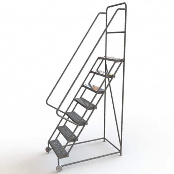 TRI-ARC - Rolling & Wall Mounted Ladders & Platforms Type: TiltNRoll Rolling Ladder Style: Tilt & Roll Safety Ladder - Makers Industrial Supply