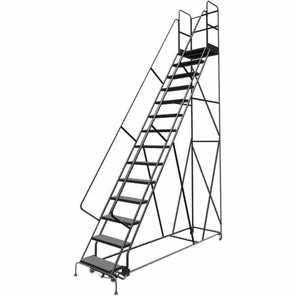 TRI-ARC - Rolling & Wall Mounted Ladders & Platforms Type: Rolling Warehouse Ladder Style: Rolling Platform Ladder - Makers Industrial Supply