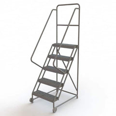 TRI-ARC - Rolling & Wall Mounted Ladders & Platforms Type: TiltNRoll Rolling Ladder Style: Tilt & Roll Safety Ladder - Makers Industrial Supply