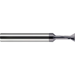 Harvey Tool - 60° 1/4" Cut Diam, 1/8" Cut Width, Solid Carbide Dovetail Cutter - Exact Industrial Supply