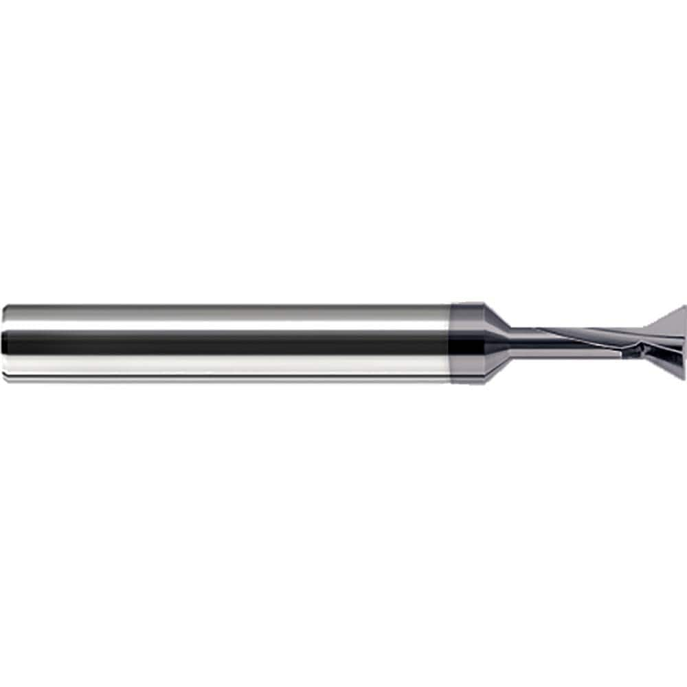 Harvey Tool - 90° 1/8" Cut Diam, 0.034" Cut Width, Solid Carbide Dovetail Cutter - Exact Industrial Supply