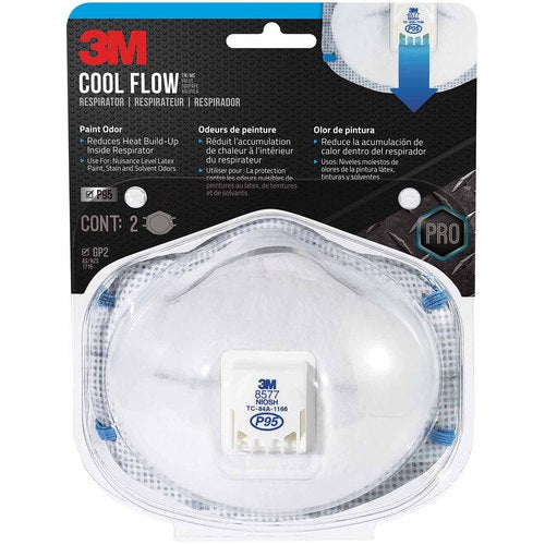 3M Paint Odor Valved Respirator 8577P2-DC-PS - Makers Industrial Supply