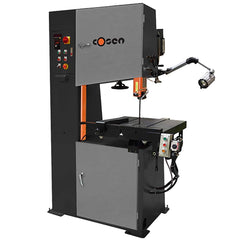 Cosen - Vertical Bandsaws; Drive Type: Variable Frequency ; Throat Capacity (Decimal Inch): 23.5000 ; Height Capacity (Inch): 12 ; Phase: 3 ; Blade Width (Inch): 1/8 to 1 ; Blade Speeds (SFPM): 97 - Exact Industrial Supply