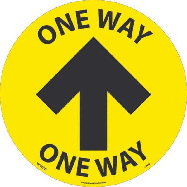 NMC - "One Way" Adhesive-Backed Floor Sign - Makers Industrial Supply