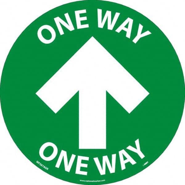 NMC - "One Way" Adhesive-Backed Floor Sign - Makers Industrial Supply