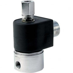 Parker - 24 VDC 1/8" NPT Port Stainless Steel Two-Way Direct Acting Solenoid Valve - Makers Industrial Supply