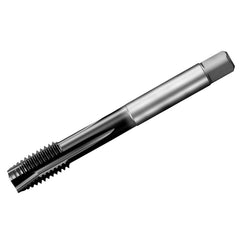 Spiral Point Tap: M16 x 2, DIN 376, 4 Flutes, Plug, 6HX, HSS-E-PM, TiAlN Finish 25 mm Thread Length, 110 mm OAL, Right Hand, Series T200