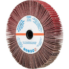 PFERD - Unmounted Flap Wheels; Abrasive Type: Coated ; Outside Diameter (Inch): 5 ; Face Width (Inch): 5/8 ; Center Hole Size (Inch): 5/8 ; Center Hole Thread Size: 5/8-11 ; Abrasive Material: Ceramic Oxide - Exact Industrial Supply