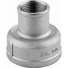 Guardian Worldwide - Stainless Steel Pipe Fittings; Type: Reducing Coupling ; Fitting Size: 2 x 1/2 ; End Connections: FNPT x FNPT ; Material Grade: 316 ; Pressure Rating (psi): 150 ; Length (Inch): 2.6 - Exact Industrial Supply