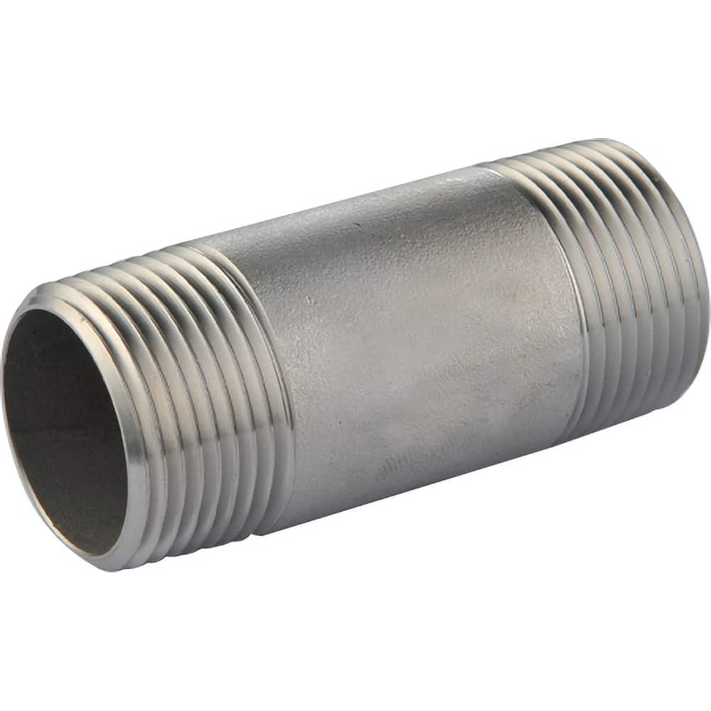 Guardian Worldwide - Stainless Steel Pipe Nipples & Pipe; Style: Threaded ; Pipe Size: 4 (Inch); Length (Inch): 6 ; Material Grade: 304/304L ; Schedule: 40