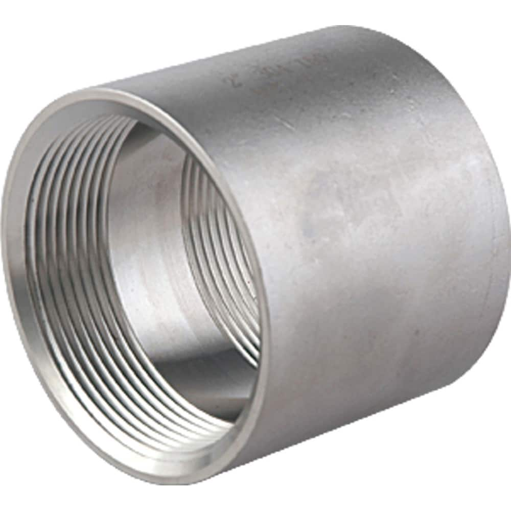 Guardian Worldwide - Stainless Steel Pipe Fittings; Type: Full Coupling ; Fitting Size: 4 ; End Connections: FNPT x FNPT ; Material Grade: 304 ; Pressure Rating (psi): 150 ; Length (Inch): 3.68 - Exact Industrial Supply