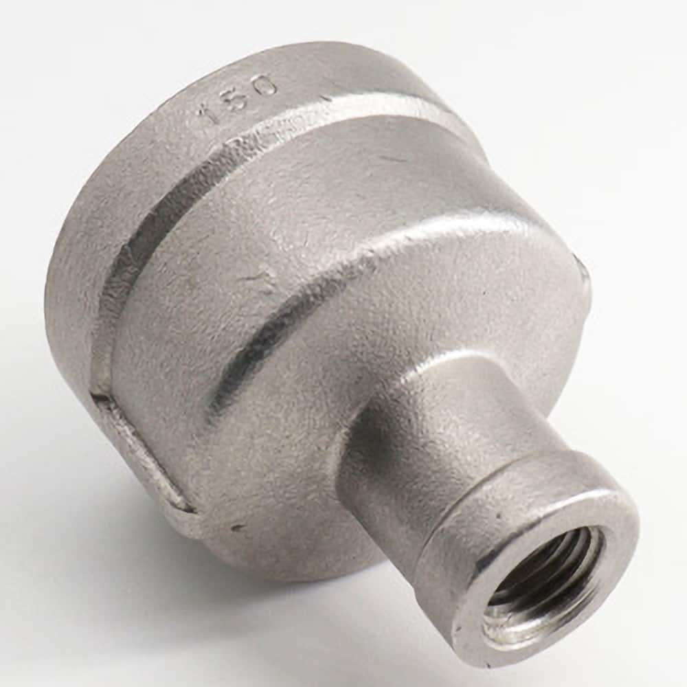 Guardian Worldwide - Stainless Steel Pipe Fittings; Type: Reducing Coupling ; Fitting Size: 2-1/2 x 2 ; End Connections: FNPT x FNPT ; Material Grade: 304 ; Pressure Rating (psi): 150 ; Length (Inch): 2.9 - Exact Industrial Supply