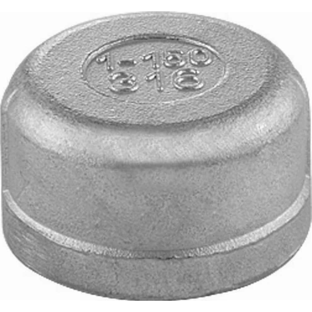 Guardian Worldwide - Stainless Steel Pipe Fittings; Type: Round Cap ; Fitting Size: 3 ; End Connections: Threaded ; Material Grade: 316 ; Pressure Rating (psi): 150 - Exact Industrial Supply