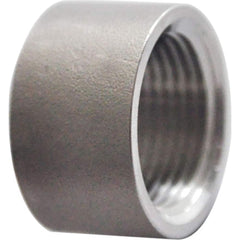 Guardian Worldwide - Stainless Steel Pipe Fittings; Type: Half Coupling ; Fitting Size: 2-1/2 ; End Connections: FNPT ; Material Grade: 304 ; Pressure Rating (psi): 150 ; Length (Inch): 1.44 - Exact Industrial Supply