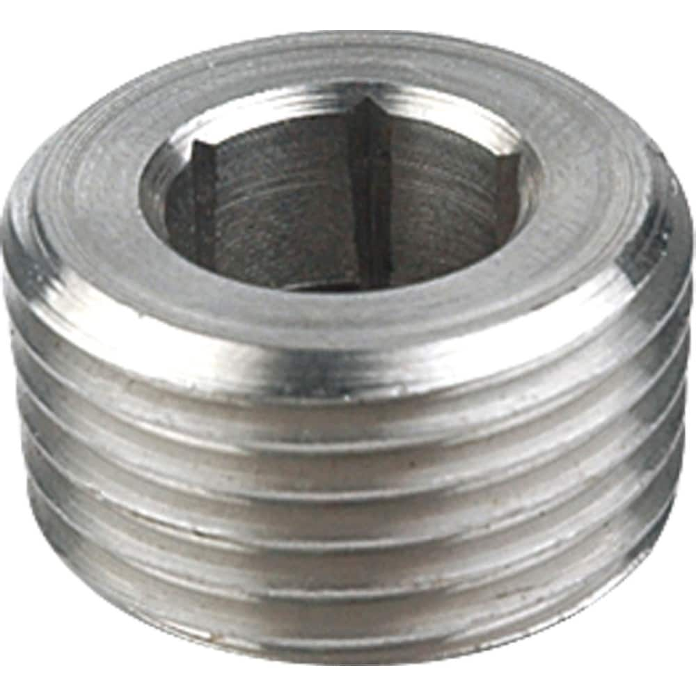 Guardian Worldwide - Stainless Steel Pipe Fittings; Type: Hexagon Socket Plug ; Fitting Size: 2 ; End Connections: MNPT ; Material Grade: 304 ; Pressure Rating (psi): 150 ; Length (Inch): 0.93 - Exact Industrial Supply