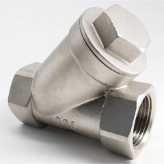 Guardian Worldwide - 3/4" Pipe, FNPT x FNPT Ends, 316 Stainless Steel Y-Strainer - Exact Industrial Supply