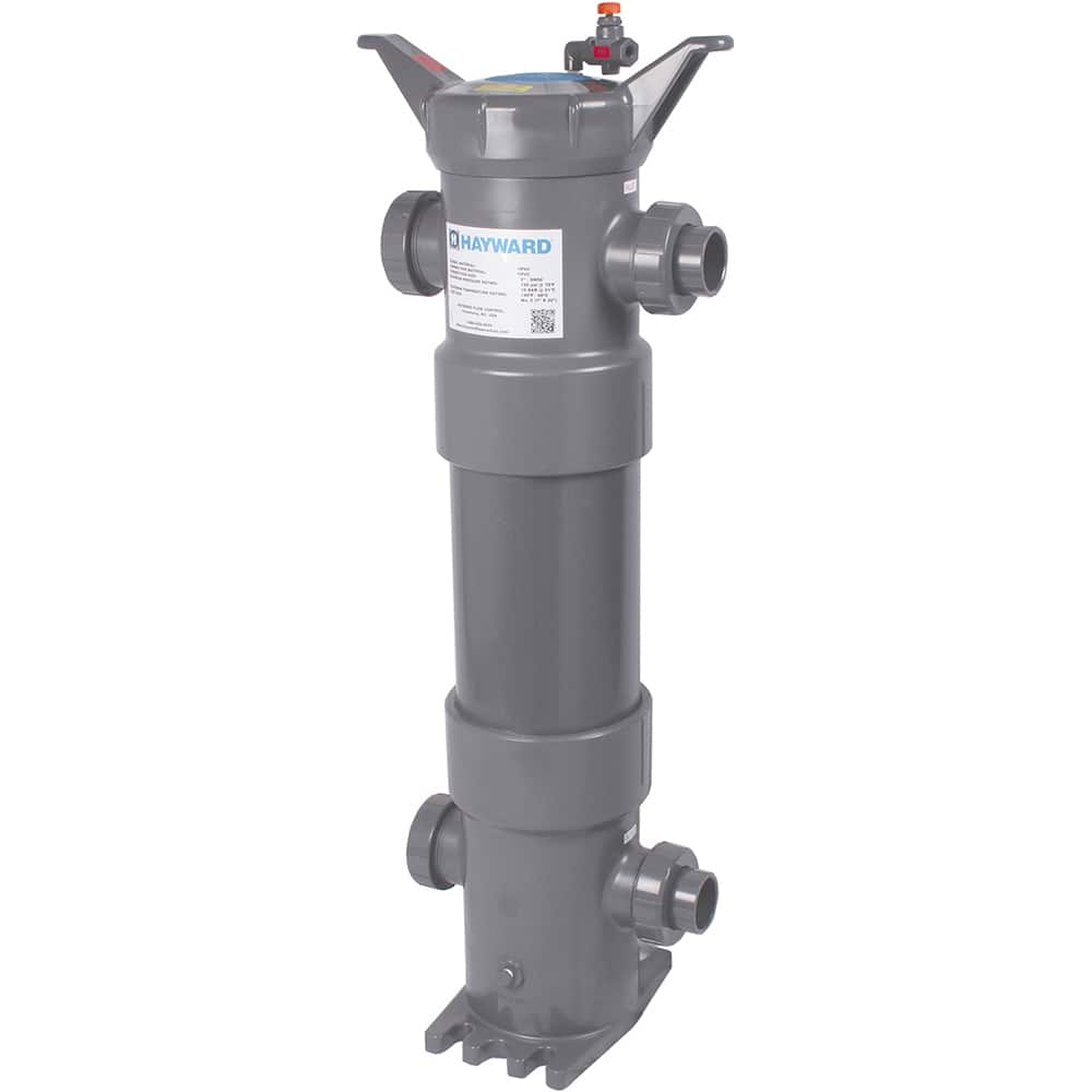 Hayward - Bag Filter Housings; Bag Size (#): 2 ; Length (Decimal Inch): 32.0000 ; Pipe Size: 2-1/2 (Inch); End Connections: Threaded ; Maximum Flow Rate (GPM): 100 ; Maximum Working Pressure (psi): 150.000 - Exact Industrial Supply