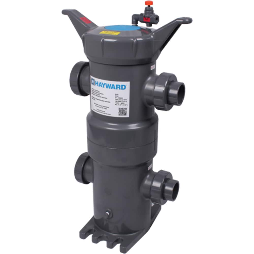 Hayward - Bag Filter Housings; Bag Size (#): 2 ; Length (Decimal Inch): 32.0000 ; Pipe Size: 1-1/4 (Inch); End Connections: Socket; Threaded ; Maximum Flow Rate (GPM): 100 ; Maximum Working Pressure (psi): 150.000 - Exact Industrial Supply