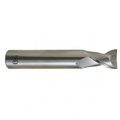 1 Dia. x 4 Overall Length 2-Flute .120 C/R Solid Carbide SE End Mill-Round Shank-Center Cutting-Uncoated - Makers Industrial Supply