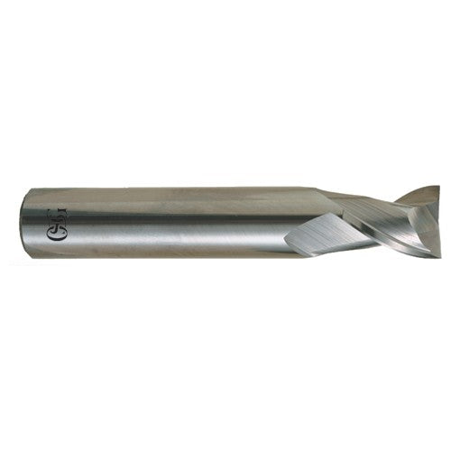 ‎1/8″ Dia. × 1/8″ Shank × 1/4″ DOC × 1-1/2″ OAL, Carbide, Bright, 2 Flute, Square, Solid End Mill - Makers Industrial Supply