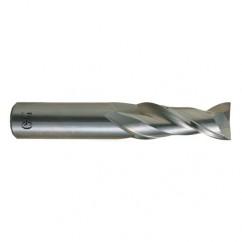 3/4 Dia. x 4 Overall Length 2-Flute .090 C/R Solid Carbide SE End Mill-Round Shank-Center Cutting-Uncoated - Makers Industrial Supply