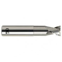 1 Dia. x 5 Overall Length 2-Flute .120 C/R Solid Carbide SE End Mill-Round Shank-Center Cutting-Uncoated - Makers Industrial Supply