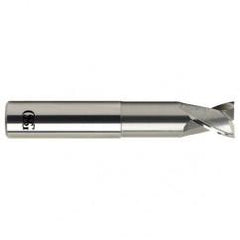 1 Dia. x 6 Overall Length 2-Flute .120 C/R Solid Carbide SE End Mill-Round Shank-Center Cutting-Uncoated - Makers Industrial Supply